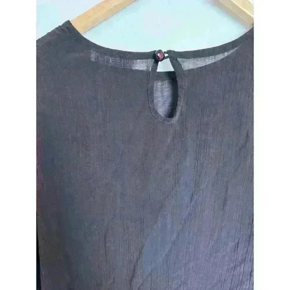 Su Zen Women’s Tunic Top 100% Rayon Dark Plum One size Beautiful Drape Fit - Picture 2 of 11